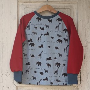 Bio Sweatshirt, BioJersey "be wild"